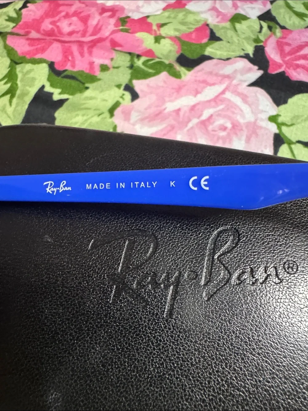 NEW Ray-Ban Blue Semi-Rimless Sunglasses with Blue Lenses